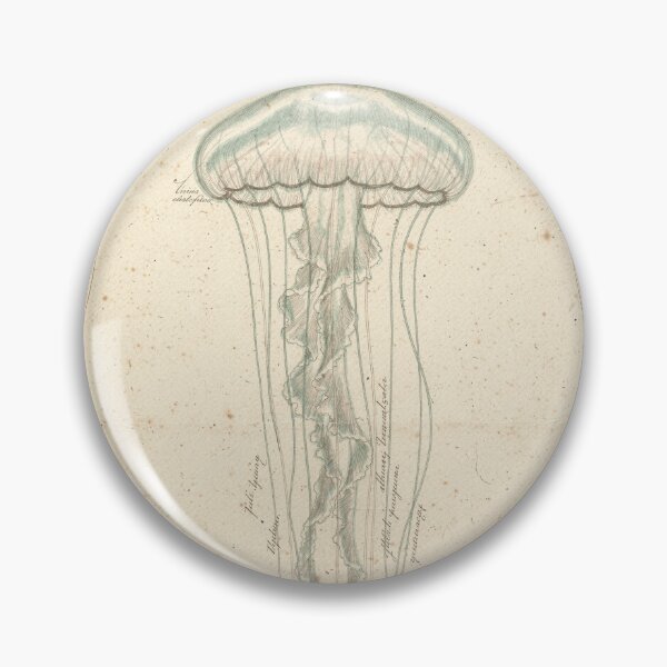 Item preview, Vintage Moon Jellyfish Specimen Plate designed and sold by PictorialWhimsy.