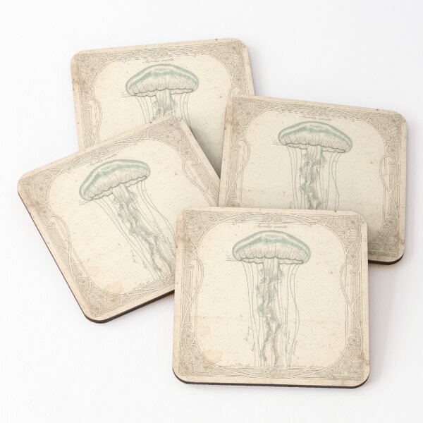 Item preview, Vintage Moon Jellyfish Specimen Plate designed and sold by PictorialWhimsy.