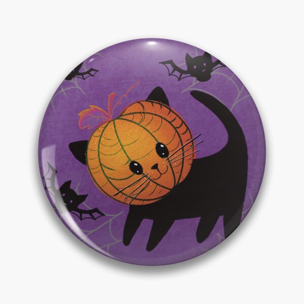 Item preview, Cute Halloween Pumpkin Cat designed and sold by Pryhozha.