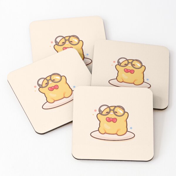 Item preview, Cute Smart Lazy Yellow Egg - Kawaii Nerd Glass Bowtie Aesthetic Sticker designed and sold by Billy Morfo™.
