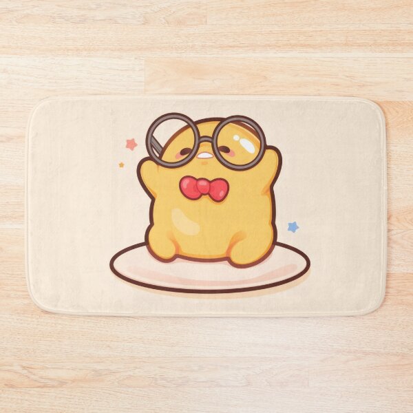 Item preview, Cute Smart Lazy Yellow Egg - Kawaii Nerd Glass Bowtie Aesthetic Sticker designed and sold by William Cano.