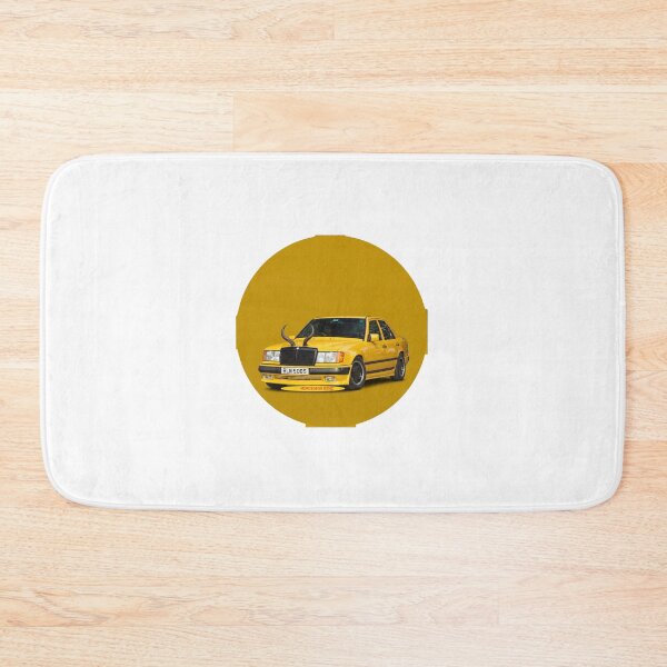 Item preview, Retro Yellow Classic Car with Horns - Vintage Custom W124 designed and sold by MottotoTech.