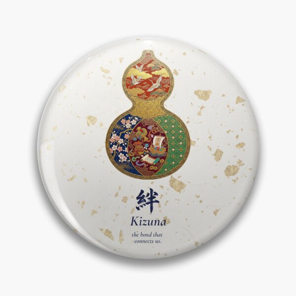 Item preview, Kizuna — Japanese Gourd Art | Auspicious Kimono Pattern designed and sold by KimonoKotoba.
