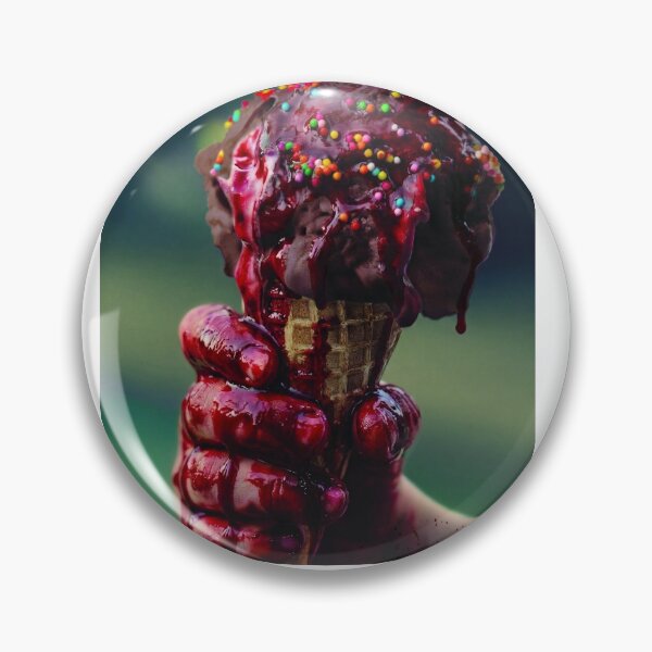 Artikelvorschau, Horror, blutig, gruselig, schmelzendes Eis, Kunst, dunkle Schokolade entworfen und verkauft von HayaasBoutique.