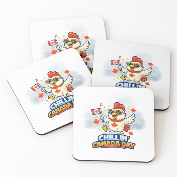Item preview, Cool Canada Day Chicken designed and sold by Chill Chicken Studio.