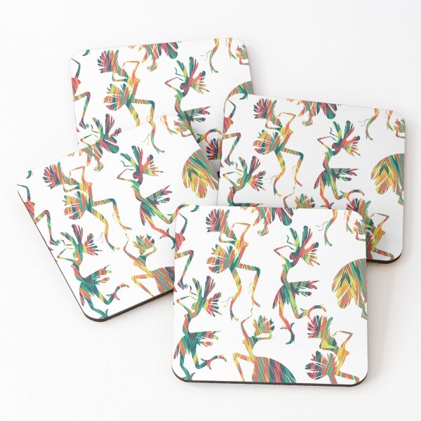 Item preview, Tropical Dancer Bird Silhouette Vibrant Abstract Seamless Pattern designed and sold by DERA RAY.