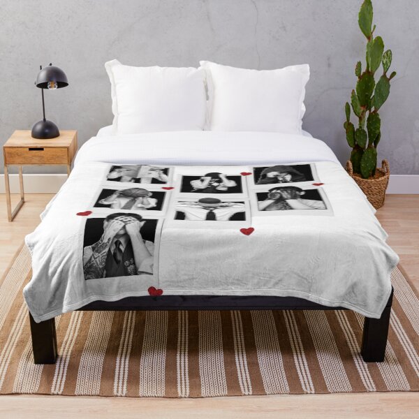 Item preview, BTS Shying Polaroid Hearts Aesthetic Print designed and sold by Mooncreates7.