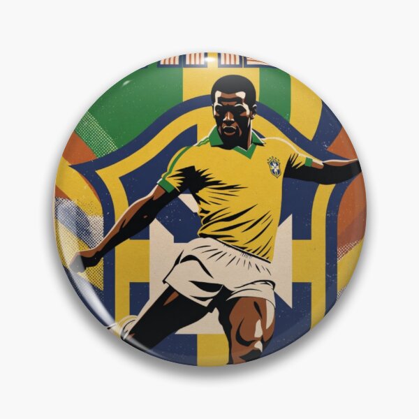 Item preview, Brasil retro illustration poster /Brazil football national club  designed and sold by Nexus Space.