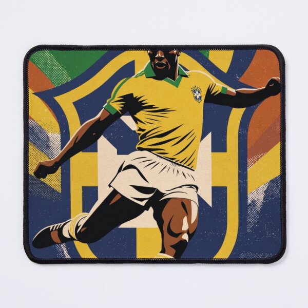 Item preview, Brasil retro illustration poster /Brazil football national club  designed and sold by Nexus Space.
