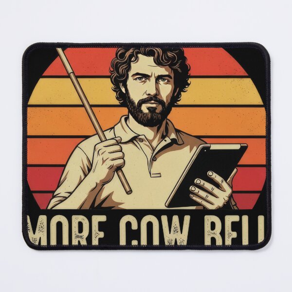 Item preview, More Cowbell Retro Sunset #5500 designed and sold by lukas-lei-art.