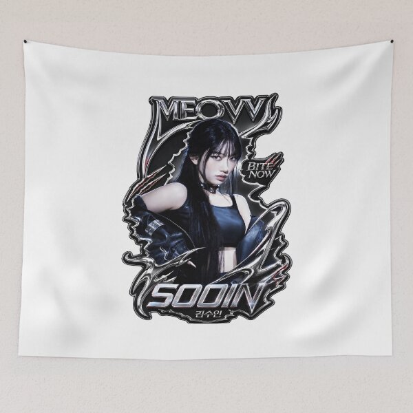 Item preview, Sooin BITE NOW Feline Kpop Girl Group Fan Art designed and sold by Valereekmerch.