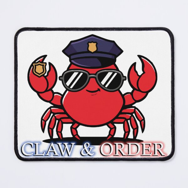 Item preview, Claw & Order Funny Police Crab Pun Humor Gift designed and sold by Chrono Design Workx.