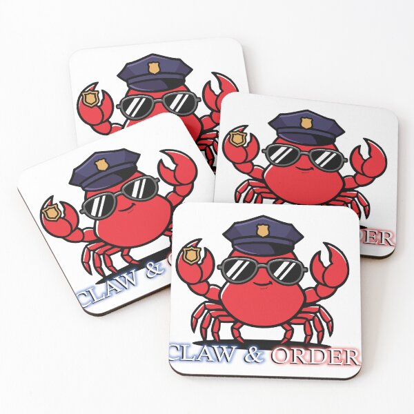 Item preview, Claw & Order Funny Police Crab Pun Humor Gift designed and sold by Chrono Design Workx.