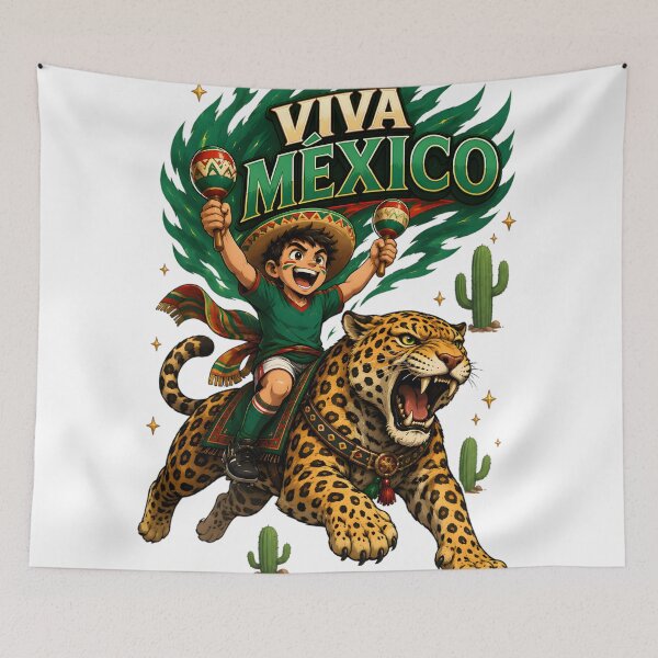 Item preview, Mexico Jaguar Football Fan T-Shirt designed and sold by Drofted.