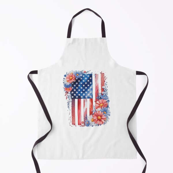 Item preview, Flower Brushstroke US Flag 4th Of July Patriotic designed and sold by SapfireStuArt.