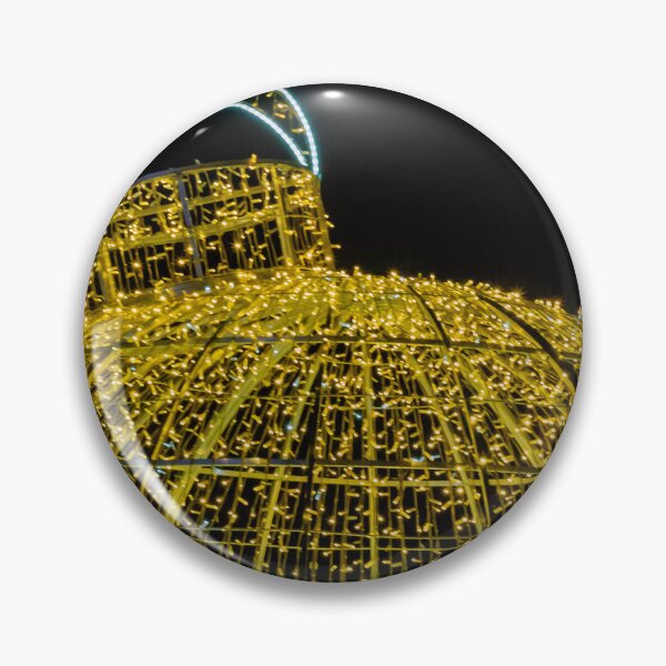 Item preview, Giant Christmas Light Dome Decoration At Night With Golden Fairy Lights And Halo Arch designed and sold by Nmallia.