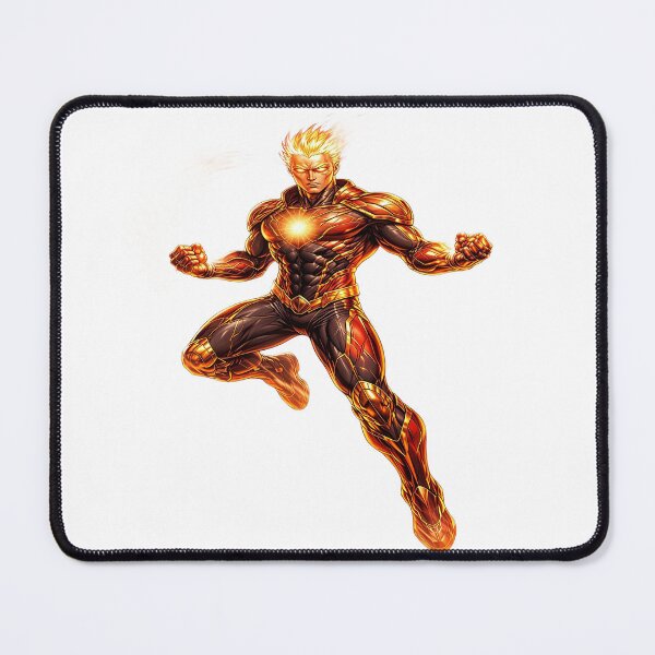 Item preview, Blazing Fire Superhero with Flaming Energy Powers designed and sold by Artisan Finds Online.