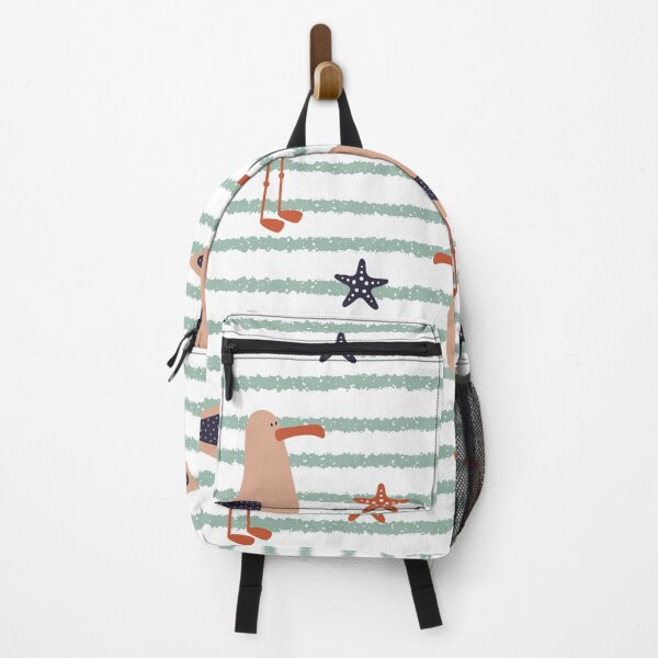 Item preview, Summer Ocean Seagull Starfish Stripped Pattern designed and sold by LibertyHub.