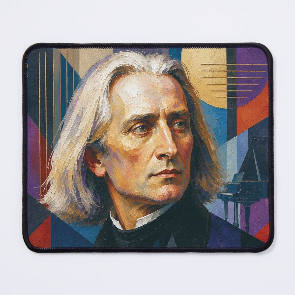 Item preview, Franz Liszt, Hungarian composer, virtuoso and pianist painting. designed and sold by GalleryKauffeld.