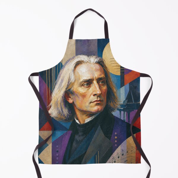 Item preview, Franz Liszt, Hungarian composer, virtuoso and pianist painting. designed and sold by GalleryKauffeld.