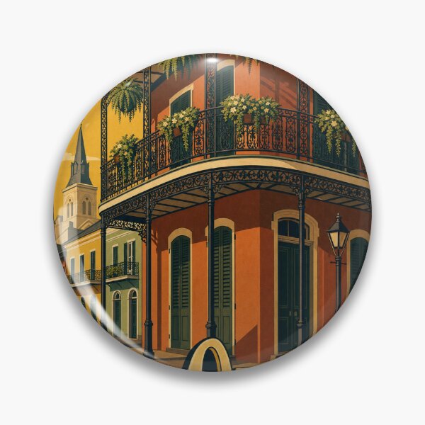 Item preview, New Orleans USA Travel Souvenir Retro Illustration designed and sold by VisualArtsOasis.