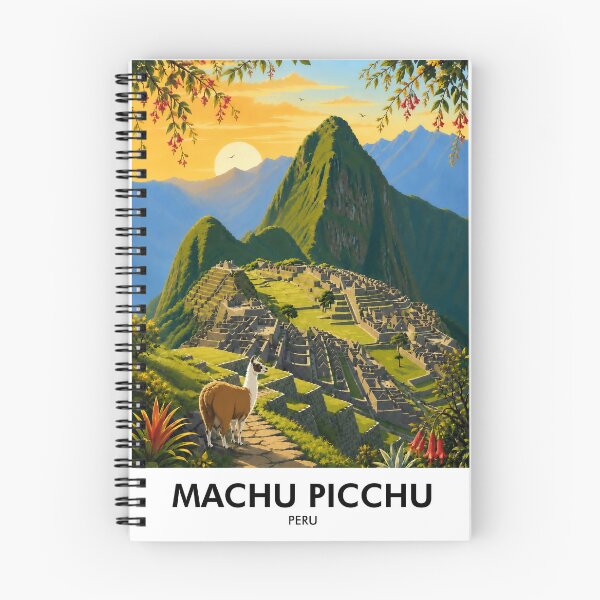 Item preview, Machu Picchu Retro Travel Print designed and sold by HomeLivingCo.