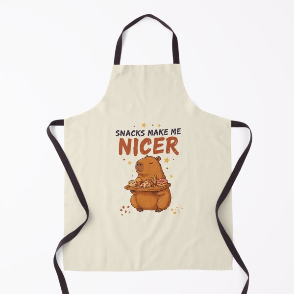 Item preview, Snacks Make Me Nicer - Funny Capybara Snack Lover designed and sold by DONT ASK CLUB.