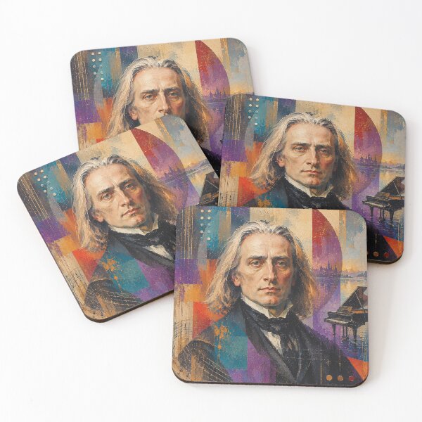 Item preview, Franz Liszt, Hungarian composer, virtuoso and pianist painting. designed and sold by GalleryKauffeld.