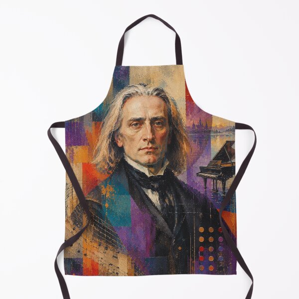 Item preview, Franz Liszt, Hungarian composer, virtuoso and pianist painting. designed and sold by GalleryKauffeld.