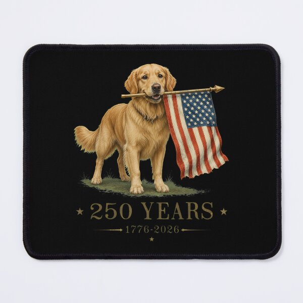 Item preview, Vintage Golden Retriever Patriotic Dog 250 Years 1776 2026 designed and sold by ber-flora.
