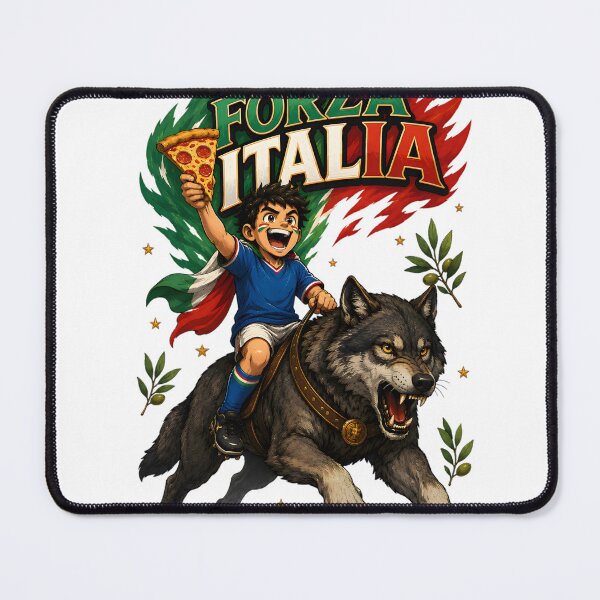 Item preview, Italy Roman Wolf Football Fan T-Shirt designed and sold by Drofted.