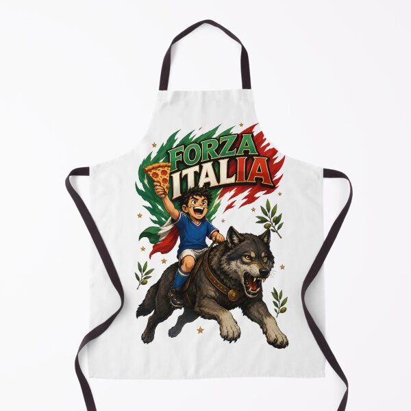 Item preview, Italy Roman Wolf Football Fan T-Shirt designed and sold by Drofted.