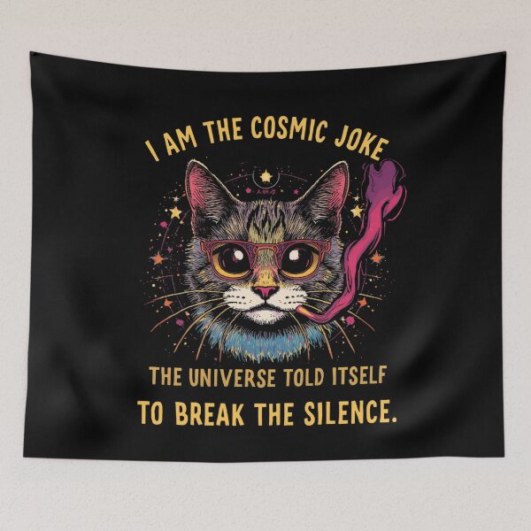 Item preview, Psychedelic cat designed and sold by whatthefoxsays.