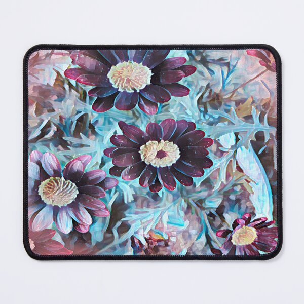 Item preview, Ethereal Midnight Garden Purple and Teal Floral Art designed and sold by BalkanBloom.