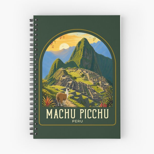 Item preview, Machu Picchu Vintage Travel Illustration designed and sold by HomeLivingCo.