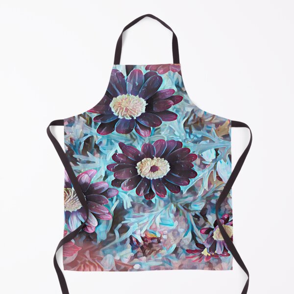 Item preview, Ethereal Midnight Garden Purple and Teal Floral Art designed and sold by BalkanBloom.