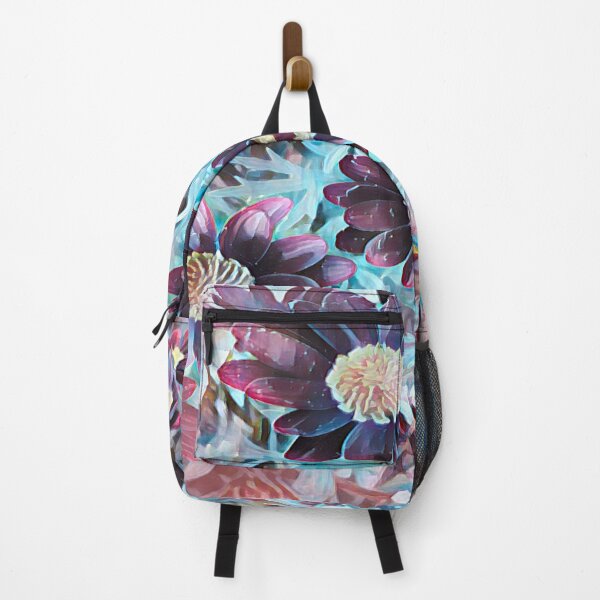 Item preview, Ethereal Midnight Garden Purple and Teal Floral Art designed and sold by BalkanBloom.