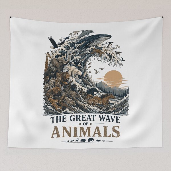 Item preview, The great wave of animals designed and sold by Side Quest Co..