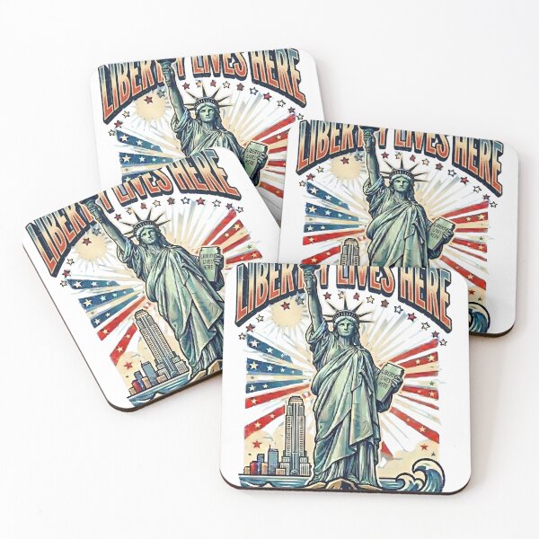 Item preview, Liberty Lives Here Patriotic Design designed and sold by laughingshirts.