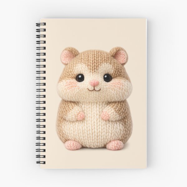 Item preview, Cute Knitted Hamster Plush | Kawaii Handmade Crochet Cottagecore designed and sold by Moons Studio.