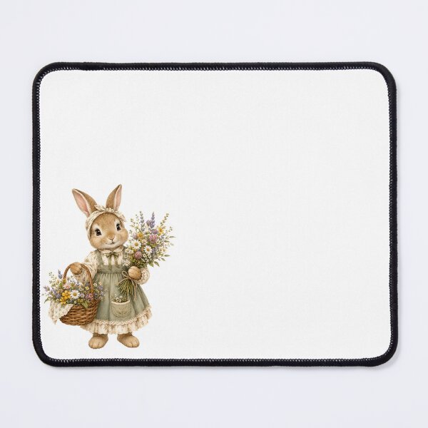 Item preview, Cute Bunny Florist Cottagecore Animals Print – Watercolor Rabbit Wildflower Art, Woodland Sticker designed and sold by DonnaByPT.