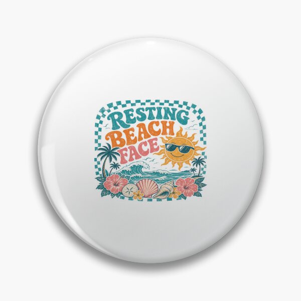 Item preview, Resting Beach Face Retro Summer Aesthetic • Funny Tropical Vacation Graphic for Beach Lovers designed and sold by Bright Nest Studio.