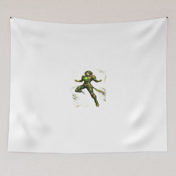 Item preview, Nature Guardian Superhero with Emerald Energy Powers designed and sold by Artisan Finds Online.