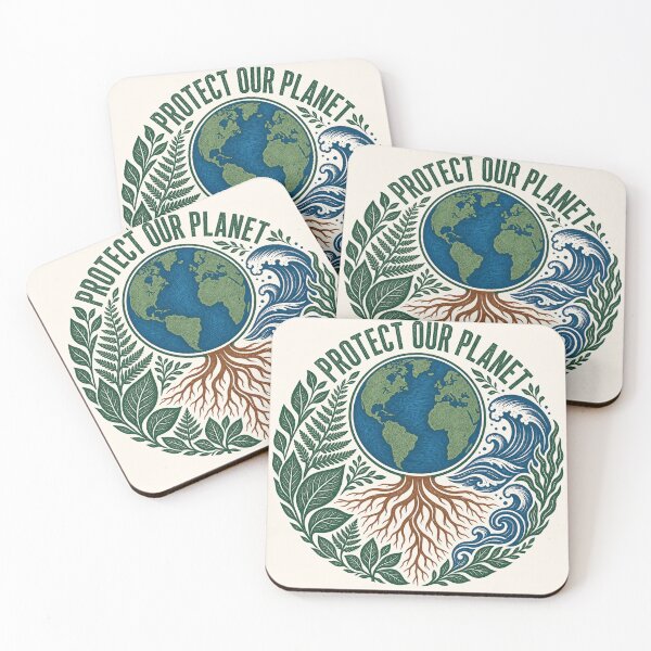 Item preview, Protect Our Planet Earth Guardian Nature Badge designed and sold by minynature.