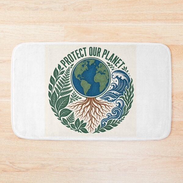 Item preview, Protect Our Planet Earth Guardian Nature Badge designed and sold by minynature.