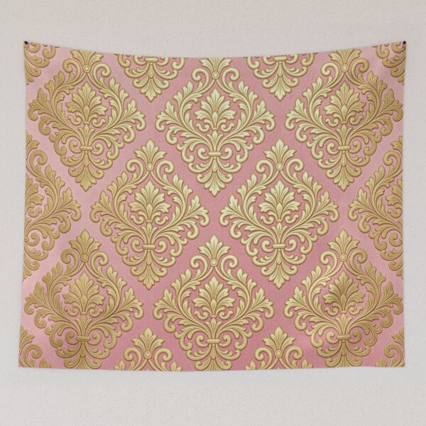 Item preview, Pink Ombre & Gold Damask designed and sold by DesignsByPrnces.