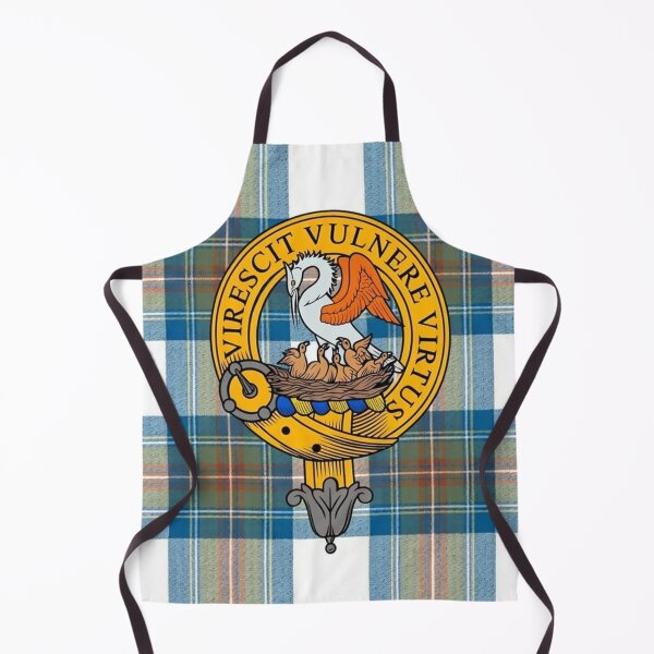 Item preview, Stewart Crest and Muted Blue Tartan designed and sold by Kirrindy Designs.
