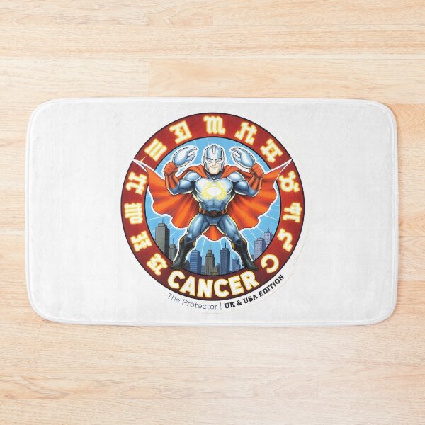 Item preview, Cancer The Protector Zodiac Superhero Badge Art designed and sold by Zodiac Celestial Art.