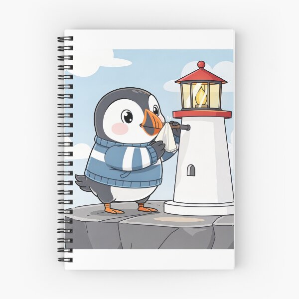 Item preview, Puffin Lighthouse Keeper designed and sold by PictorialWhimsy.