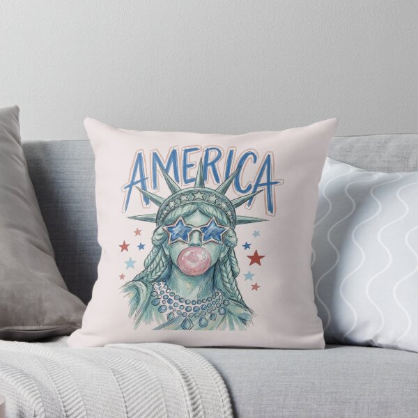 Item preview, Funny  Liberty Bubblegum America Girl designed and sold by DeLafroozdesign.